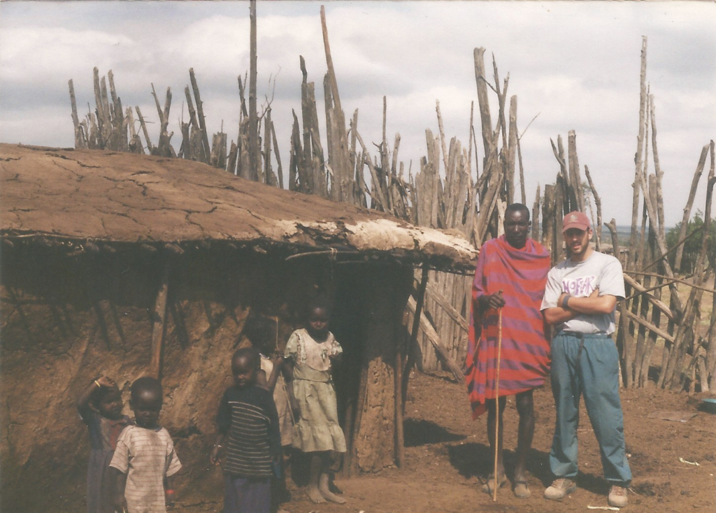 Thom with Maasai