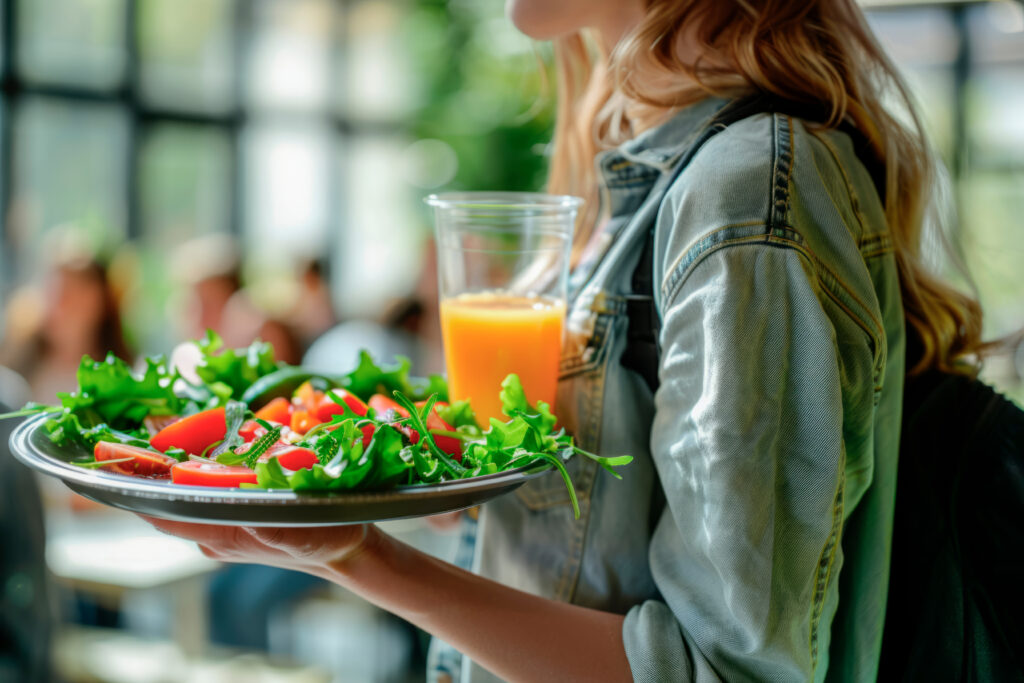 Eating a healthy salad will help you to feel better and regulate your diet.